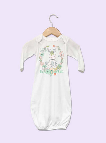 Happy Easter Girls Baby Gown