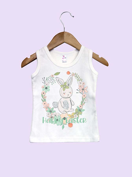 Happy Easter Girls Infant and Toddler Tank Top