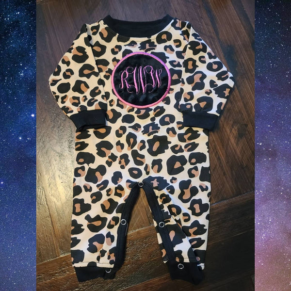 Leopard Print Baby Pajamas