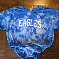 Terrell Academy Eagles Mascot Tie Dyed T-Shirt