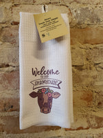 Welcome To The Farmhouse Kitchen Towel
