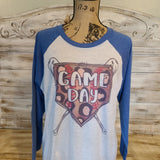 Game Day Baseball Softball Leopard Raglan T-Shirt