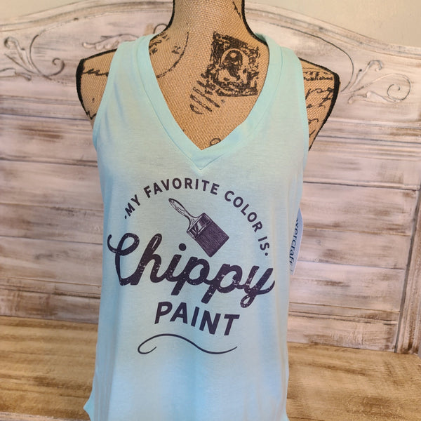 My Favorite Color Is Chippy Paint Tank Top
