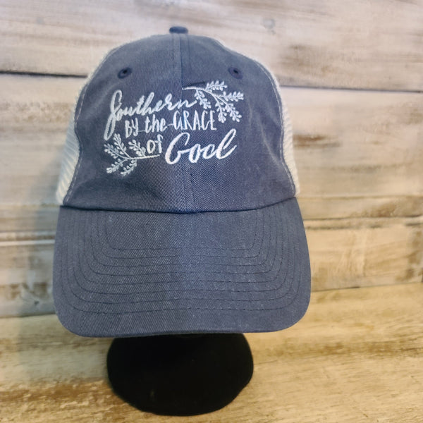 Blue Southern By The Grace Of God Cap