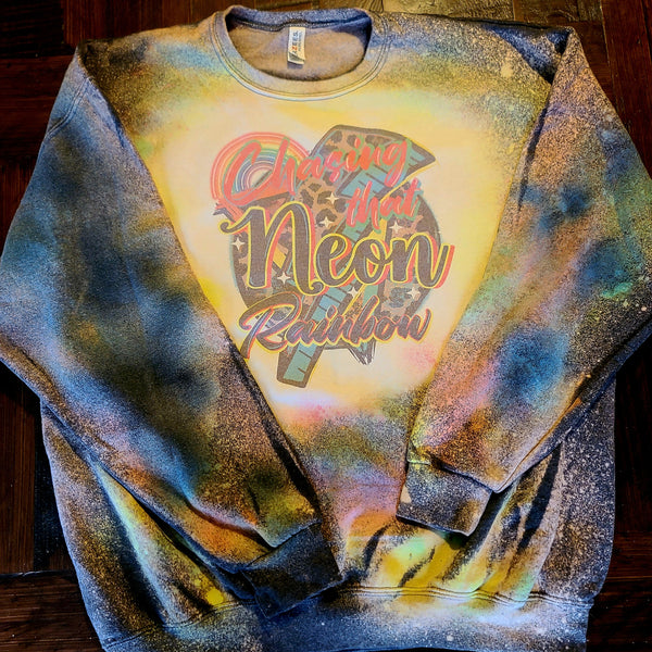 Chasing That Neon Rainbow Bleached T-Shirt/Sweatshirt