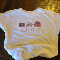 Raise Em Right Kids Farm T-Shirt