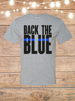 Back The Blue Thin Blue Line T-Shirt
