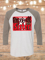 Baseball Sister Raglan T-Shirt