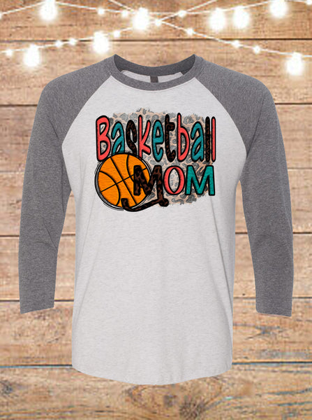Basketball Mom Raglan T-Shirt