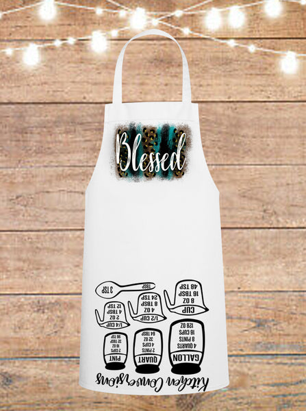Blessed Leopard Cheat Sheet Apron