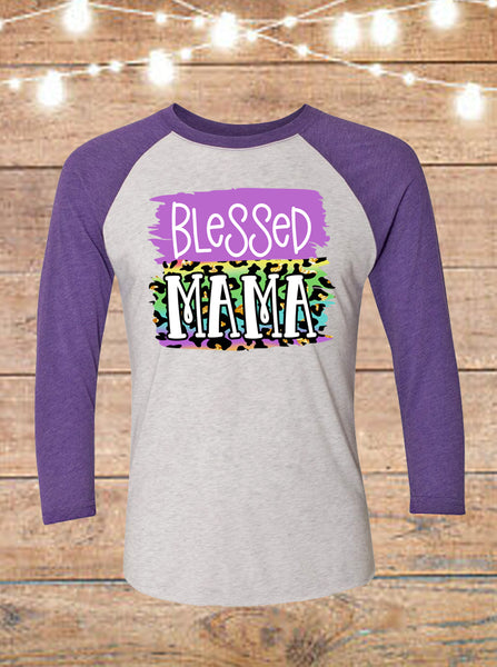 Blessed Mama Raglan T-Shirt