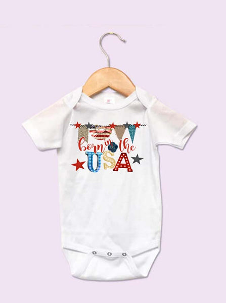 Born In The USA Baby Onesie