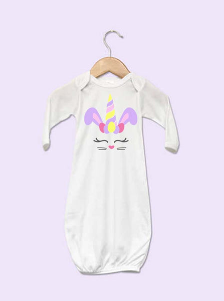 Bunny Unicorn Easter Baby Gown