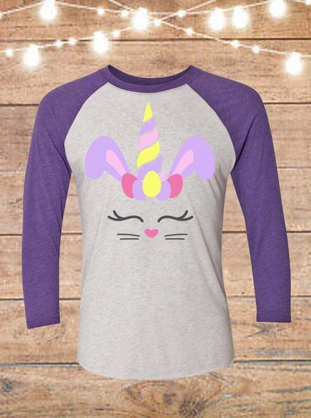 Bunny Unicorn Raglan T-Shirt