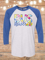 Bus Driver Raglan T-Shirt