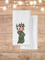 Cow Of Liberty Kitchen Towel