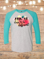 Dare To Be Different Raglan T-Shirt