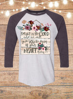 Delight In The Lord Raglan T-Shirt