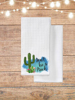 Don't Be A Prick Cactus Kitchen Towel