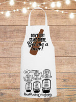 Don't Just Stand There, Get Me A Beer Cheat Sheet Kitchen Towel