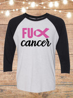 F Cancer Raglan T-Shirt