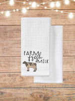 Farm Fresh Milk Kitchen Towel