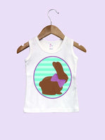 Girls Chocolate Easter Bunny Infant and Toddler Tank Top