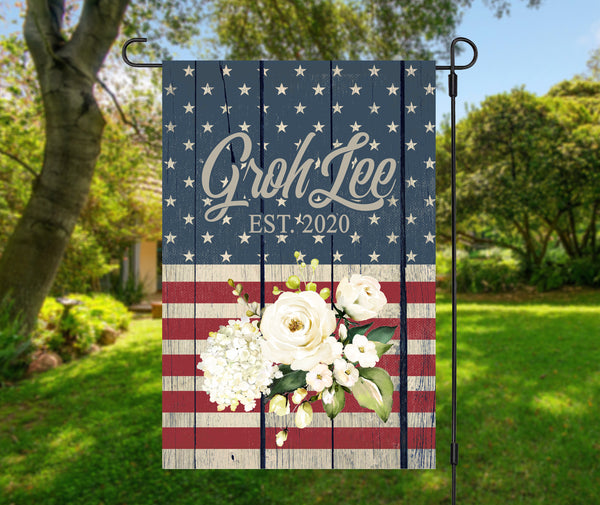 Grace and Glory Patriotic Garden Flag