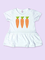 Grunge Carrot Baby and Toddler Easter Shirt