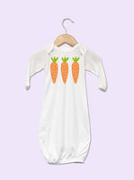 Grunge Carrot Easter Baby Gown