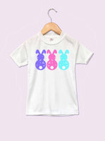 Grunge Easter Bunnies Girl Infant Toddler Youth T-Shirt