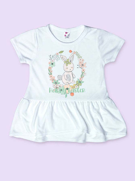 Happy Easter Girls Infant and Toddler Shirt