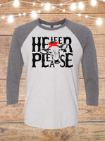 Heifer Please Raglan T-shirt