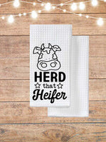 Herd That Heifer Kitchen Towel