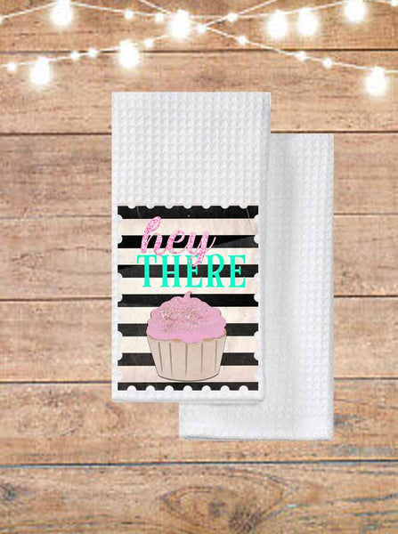 Hey There Cupcake Kitchen Towel