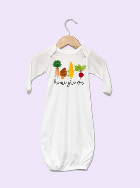 Home Grown Vegetables Baby Gown