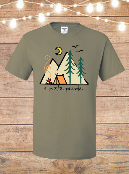 I Hate People Camping T-Shirt