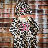 Leopard Print Baby Gown