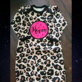 Leopard Print Baby Gown