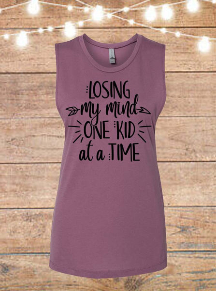 Losing My Mind One Kid At A Time Sleeveless T-Shirt