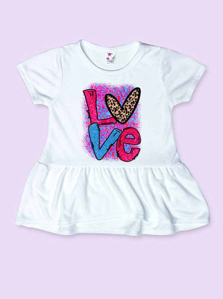 Love Leopard Infant and Toddler Shirt