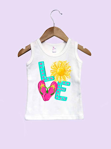 Love Summer Infant and Toddler Tank Top