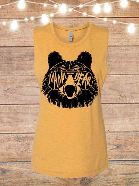 Mama Bear Sleeveless T-Shirt