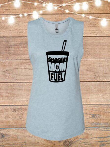 Mom Fuel Coffee Sleeveless T-Shirt