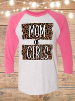 Mom Of Girls Raglan T-Shirt