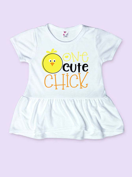 One Cute Chick Infant and Toddler Easter Shirt