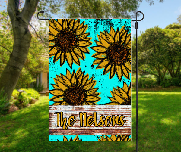 Painted Sunflowers Garden Flag