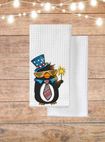 Patriotic Penguin Kitchen Towel