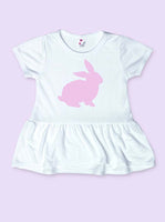 Pink Gingham Bunny Baby and Toddler Easter Shirt