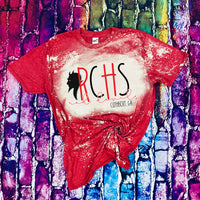 Randolph Clay High School Red Devils Bleached T-Shirt